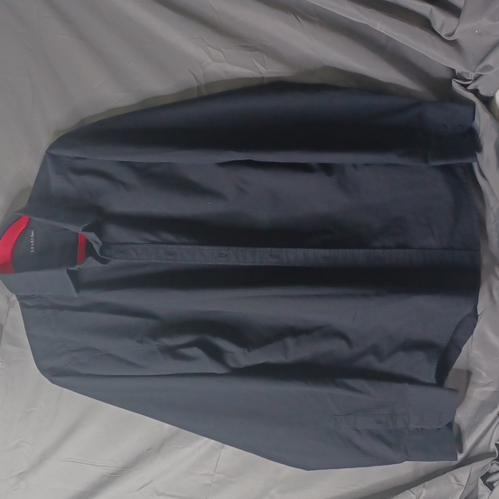 Source men's black dress shirt xxl
